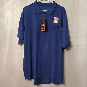 ARIAT  MEN'S NEW BLUE POLO SHIRT